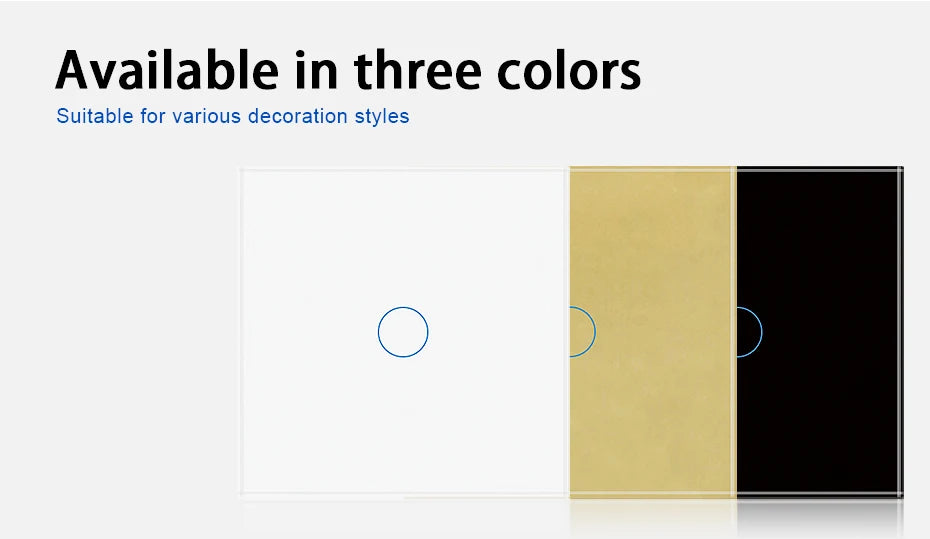 Ubaro eu/uk standard kristall gehärtetes glas wand paneel licht berührungs schalter led anzeige sensor elektrische taste 1/2/3gang 220v.