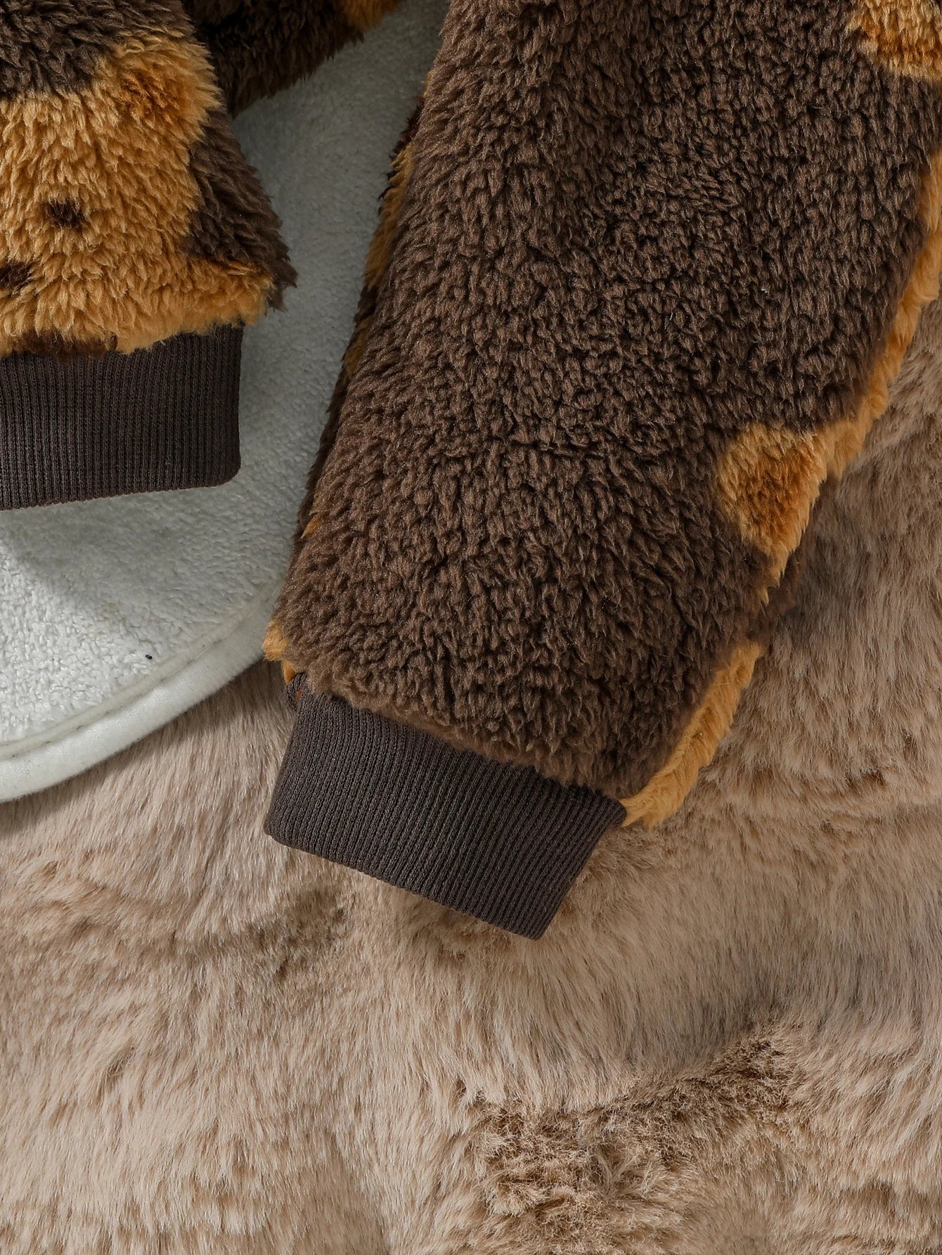 2024 neue Stil 6M-3Y Baby Unisex 2 stück Säuglings/Kleinkind Winter Niedlichen Kleinen Bären Plüsch Pullover Hosen Casual set.