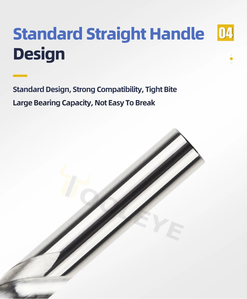 TOOLEYE Hartmetallbohrer Hartmetallbohrer Wolframstahl Spiralbohrer für Metallbearbeitung CNC-Drehmaschine Bohrwerkzeuge 1,0–20,0 mm
