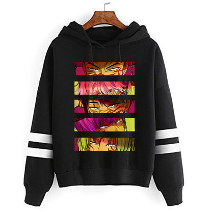 Kpop Demon Hunters Anime Hoodie Woman Clothing Saja Boys Cosplay Cartoon Graphic Sweatshirts Y2k Daily Casual Hooded Pullovers.