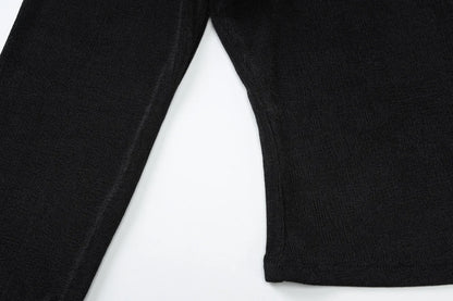 Cryptographic Autumn Casual Basic Asymmetrical Top Women Elegant Solid Long Sleeve Pullovers Black Top Y2K Slim Vintage Clothes.