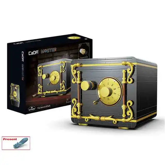 Cada 422PCS City Retro Combination Safe Building Blocks The Secret of Safe Experiment Education Bricks Toys Boys Gifts.