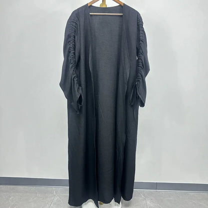 Eid Ramadan Muslim Dress Women Dubai Open Abaya Turkey Kaftan Kimono Cardigan Kebaya Islam Clothing Robe Caftan Marocain Femme.