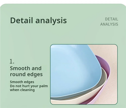 10pcs Multi-function Spit Bone Dish Food Grade Plastic  Round Square Set Dining Table Garbage Plate  Household Snack Fruit Plate.