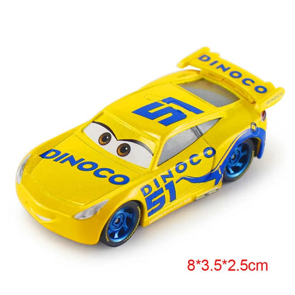 Disney Pixar Cars 2 3 Lightning McQueen Div Fritte Frank Mater Chick Hicks 1:55 Diecast Vehicle Metal Toy Car Kid Birthday Gift