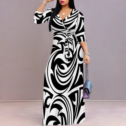 Damen Casual Sexy V-Ausschnitt 3/4 Ärmel Clubwear Party Outfits.