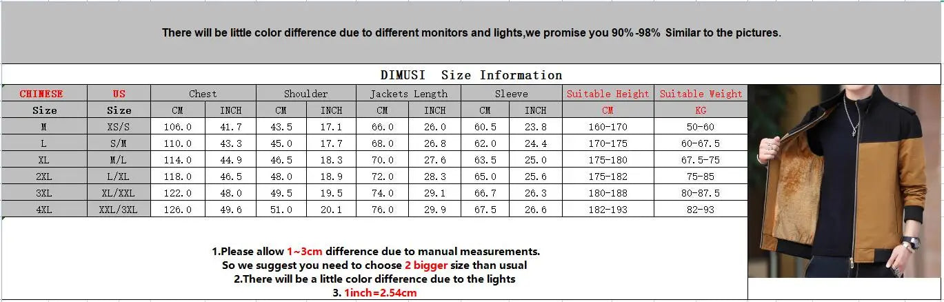 DIMUSI Winter Men's Bomber Jacket Casual Mens Outwear Fleece Warm Coats Fashion Stand Collar Uniform Jackets Mens Brand Clothing.