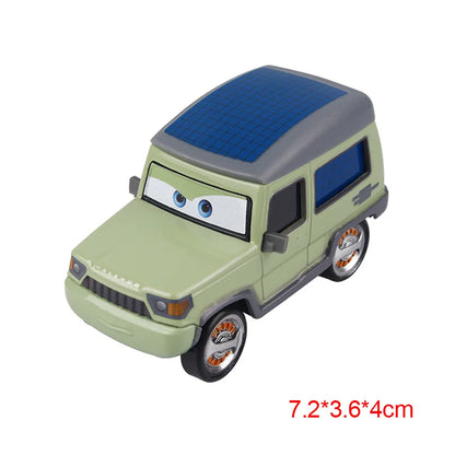 Disney Pixar Cars 2 3 Lightning McQueen Race Div Fritter Miss Tractor Frank 1:55 Diecast Metal Alloy Model Car For Kid Xmas Gift