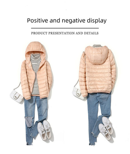 13 Farbe Neuankömmlinge Frauen Mode kurze ultraleichte dünne packbare Puffer Jacken weibliche süße Stil koreanische Daunen mäntel