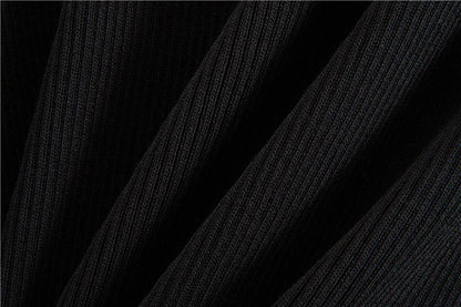 Muslim Knit Suit Women Two Piece Sets Pullover zipper high collar Sweater Knitted Wide Leg Pants Outfits Knitwear 2025 autumn.