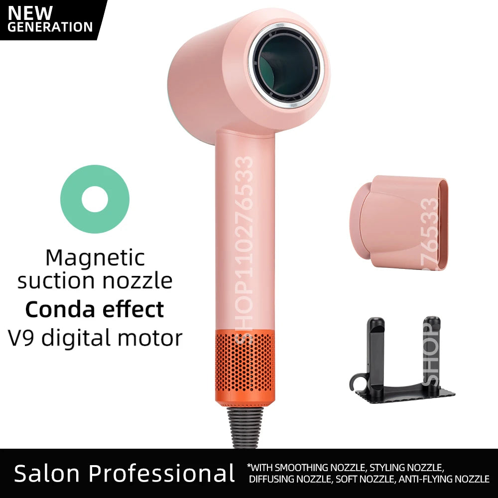 5 in 1 Electric Ionic Hair Dryer High Speed Bladeless HairDryer Negative Ion Professional 1.8M Super Leafless Hair Dryer