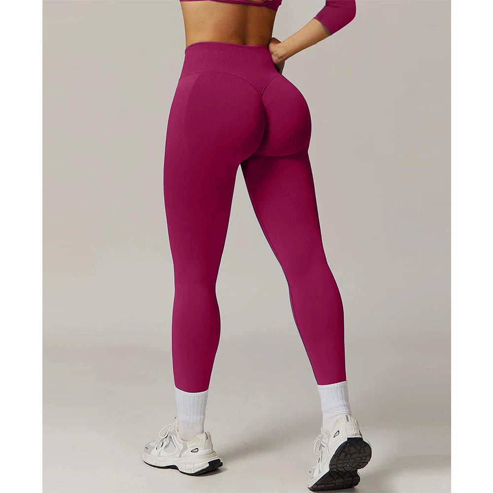 Women's High Waist Yoga Leggings Seamless High Stretchy Butt Lifting Breathable Sports Pants for Women Gym Leggings.