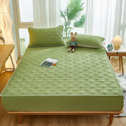 Printed Bedspread Bed 90/120/150/180cm Cover Thicken Bed Linen Sheets fundas de colchón Non-slip Mattress Covers (No Pillowcase)