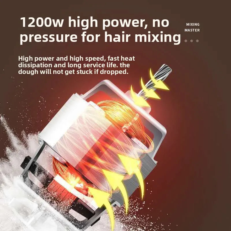 220V Household Electric Dough Mixer Automatic Home Mixer Egg Beater, Kneading Machine, Blender Kitchen Stand Mixer.