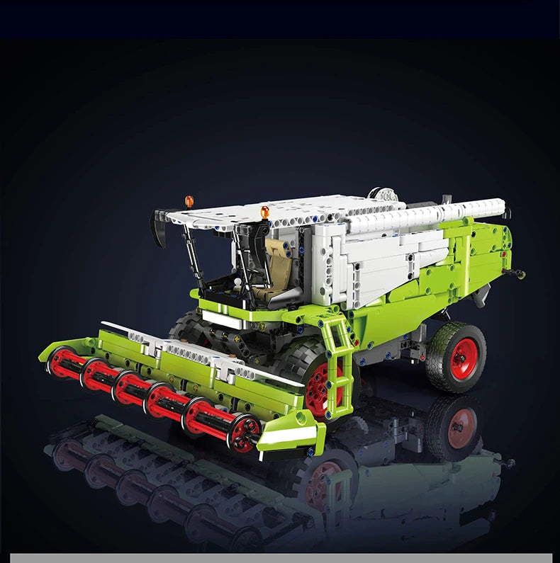 Mould King 17014 Technical Truck Toys The APP&RC Control Harvester Model Assembly Engineering Buiding Block Kids Christmas Gift.