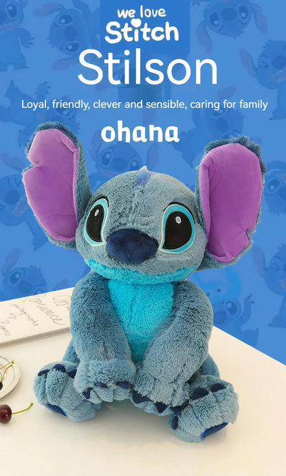 Disney Stitch Angel Stuffed Plush Toy Kawaii Lilo & Stitch Cartoon Plush Doll Stress Relief Pillow Comforting Toy for kids Gifts.