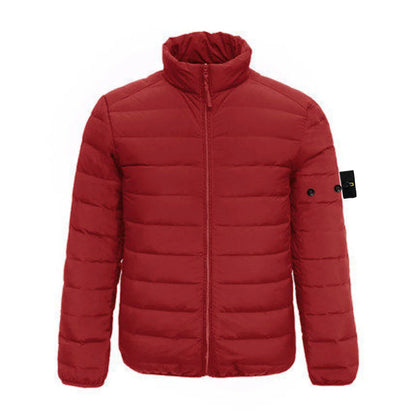 Compass Patch Italian Luxury Style 3 labels Men's 90% Duck Down Jacket Ultra Stand Collar Lightweight Jackets Men Outerwear Coat.