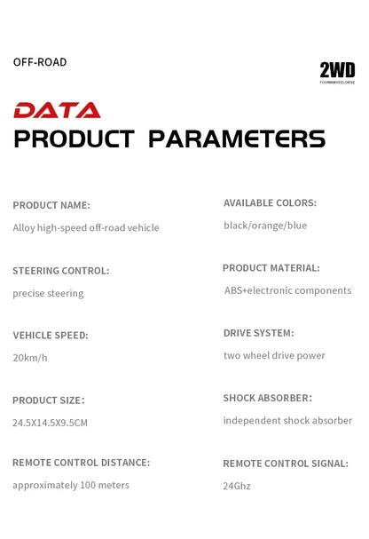 Remote Control Car RC Drift Racing 1:16 Vehicle Off Road Alloy 2.4G Radio High-Speed Trucks With LED Light Climbing Gift Kid Toy