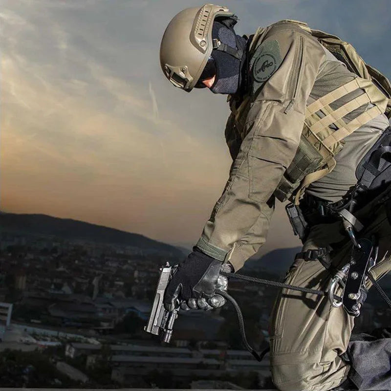 Men's Combat Army Military Tactics overalls Sport camping pants Camo multi-lens black trekking safari suit.