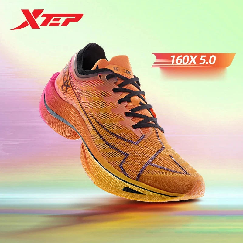 Xtep 160X 5.0 Running Shoes  Professional Marathon PB Carbon Plate Sport Shoe Non-Slip Wear-Resistant Sneakers 977119110004.