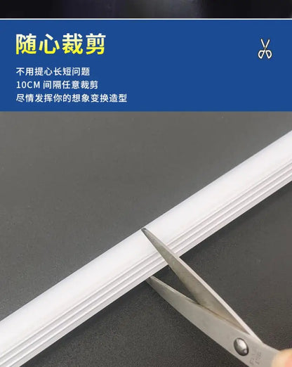 Flexible Embedded LED Neon Tube Silica Gel Covering Silicone Diffuse Channel DIY Outdoor Waterproof Strip Light WS2812B WS281.