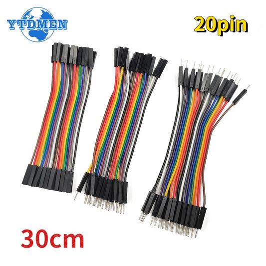 20Pin Dupont Line Male To Male Female To Female Male To FeMale Jumper Wire Cable 10cm 20cm 30cm for Arduino DIY KIT.