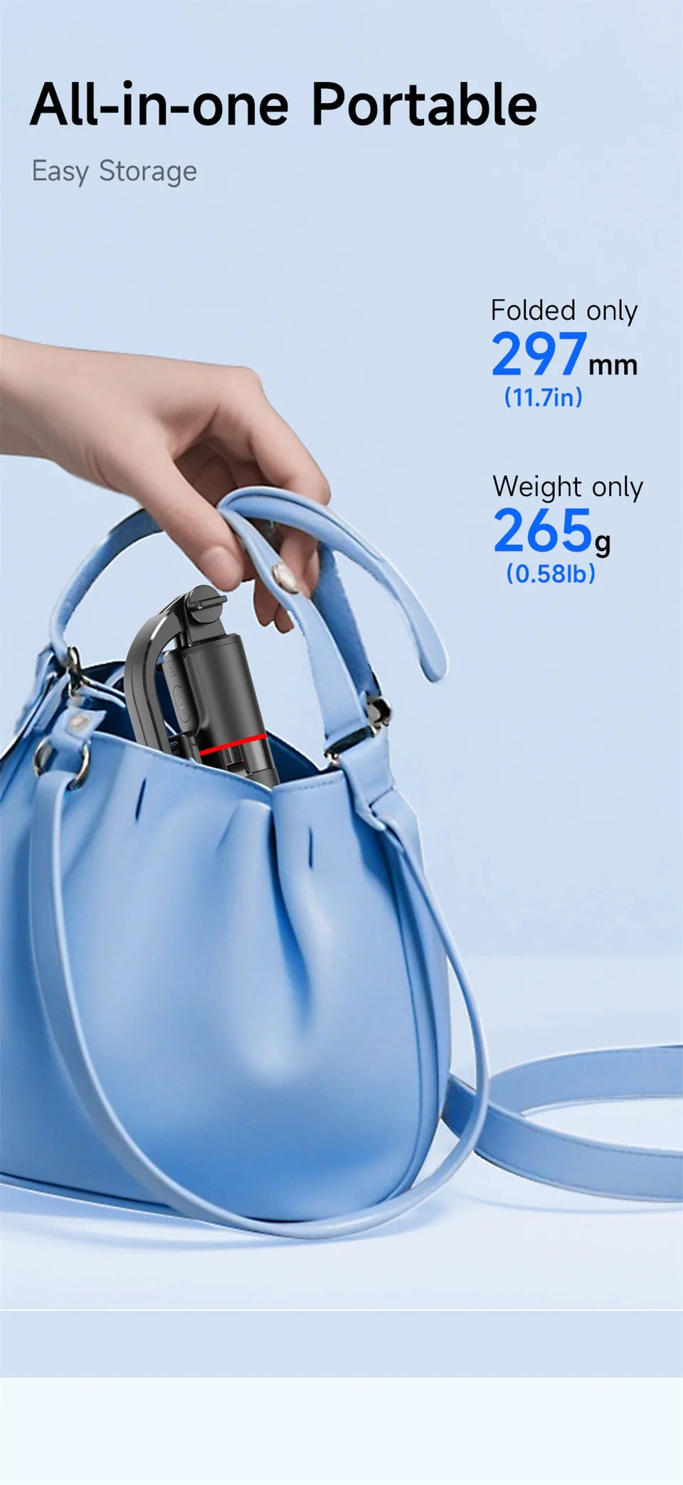 FGCLSY Selfie Stick Tripod Extendable Wireless Bluetooth Remote Portable Smartphone Tripod Stand Mount For iOS Android Phone.