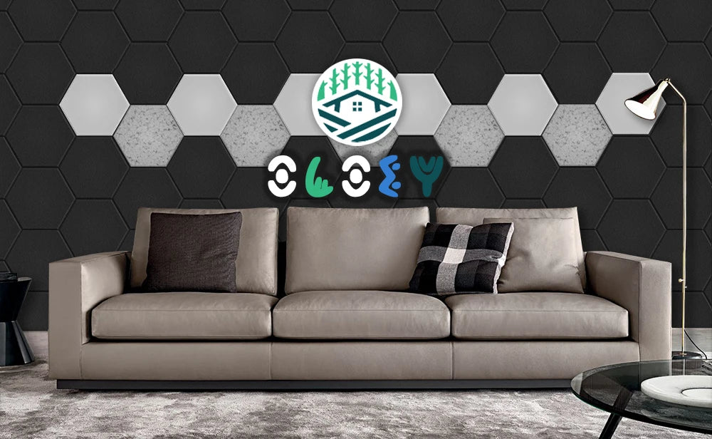 Sound Absorbing Wall Panels Hexagon 6 Pcs Bedroom Acoustic Insulation Sound-absorbing Panels Decor Acoustic Absorption Panel
