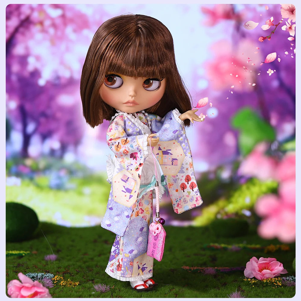 ICY DBS Blyth Doll BJD Joint Body tan Skin Matte Face Set Doll 1/6 30cm Girl Gift Anime SD