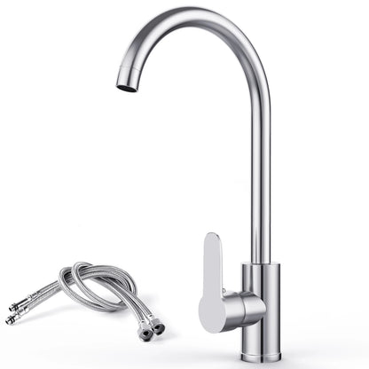 G3/8 Kitchen Faucet Hot and Cold Mixed Bathroom Faucet Single Handle Swivel Water Tap Deck Mounted Basin Faucet