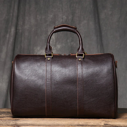 Vintage Herren Reisetasche klassische Business Umhängetasche Kopfs chicht Rindsleder Weekender Sporttasche Leder handtasche für Ehemann Geschenk.