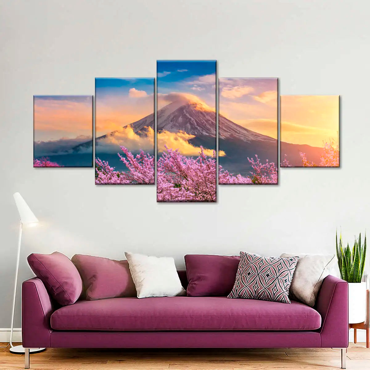 Landscape Canvas Posters Home Decor 5 Pieces Natural Lake Paintings Wall Art Scenery Pictures Modular Living Room Decor Unframed