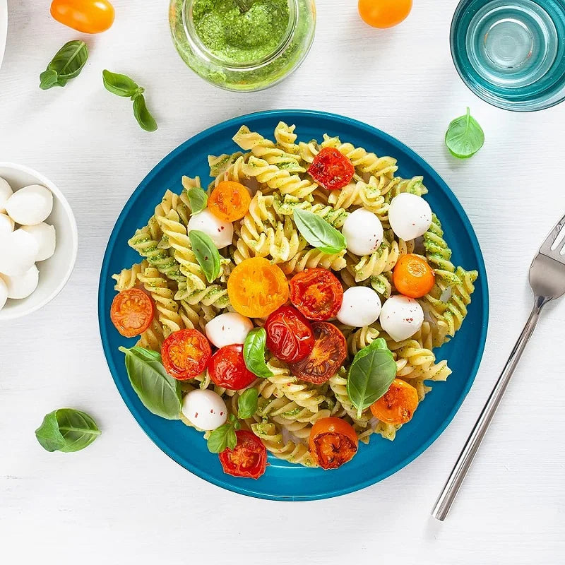 1/4/6PCS Wheat Straw Dinnerware Set Eco-friendly Safety Plates Cups Bowels Home Party Tableware Set Outdoor Camp Candy Colours.