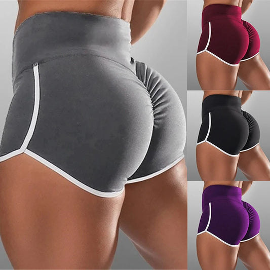 Women Summer Shorts for Sports Fitness Gym Skinny Slim Shorts Causal Yoga Shorts Low Waist Stretchy Short Pants Gym Clothing.