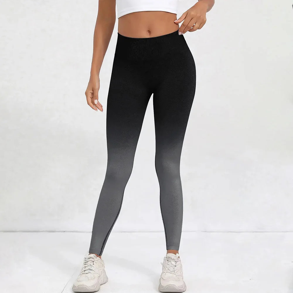 Tie Dye Seamless Leggings for Women High Waist Yoga Pants, Scrunch Butt Lifting Elastic Tights.