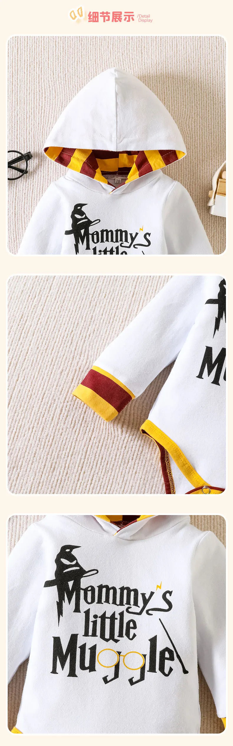 Ins Frühling Herbst 2025 Baby Jungen 2PCS Kleidung Set Baumwolle Mit Kapuze Brief Langarm Strampler Gestreiften Hosen Anzug Infant jungen Outfit.