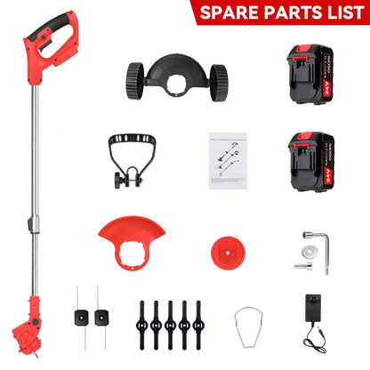 Bürstenloser elektrischer Rasenmäher, 18.000 U/min, kabelloser Rasentrimmer, Rasenmäher, Astschneider, Gartengeräte zum Reinigen von Unkraut