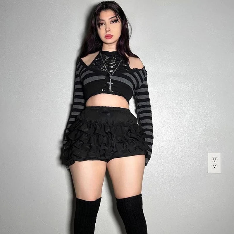 AltGoth Mall Goth Hotsweet Shorts Women Aesthetic Y2k E-girl.