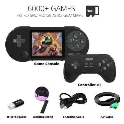3 Inch Handheld Game Console With Rocker Classic Game Console Player Comfortable Grip Type-C Charging Birthday Gift for Children.