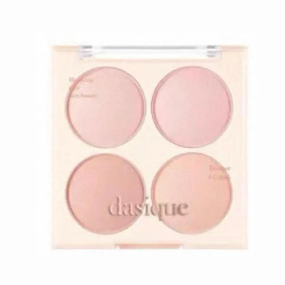 Korean Dasique 4 Colors Blush Powder Velvet Peach Pink Blush Palette Sweet Natural Cheek Contour Tint   Korean Makeup Cosmetics.