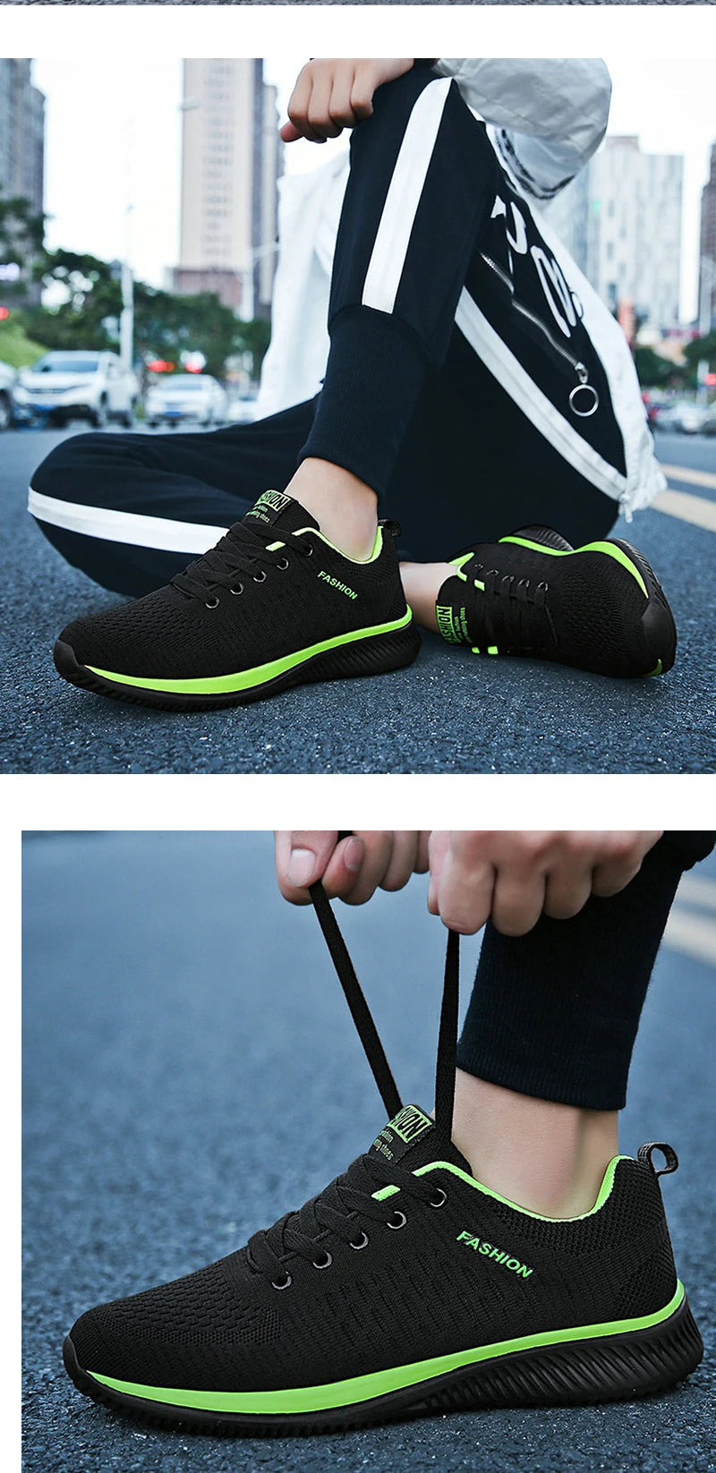 Men Women Knit Sneakers Breathable Athletic Running Walking Gym Shoes.
