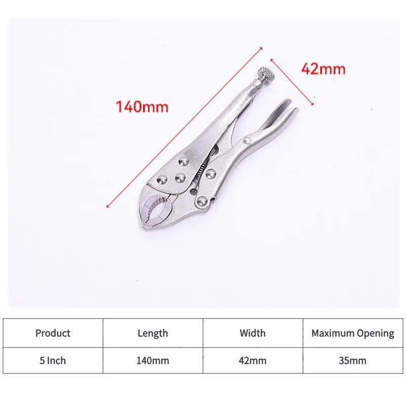 5/7/10 zoll Multifunktionale Einstellbare Metall Gesicht Heavy Duty Locking Zangen Locking Schweißen Klemme Schraubstock Grip Reparatur hand Werkzeuge