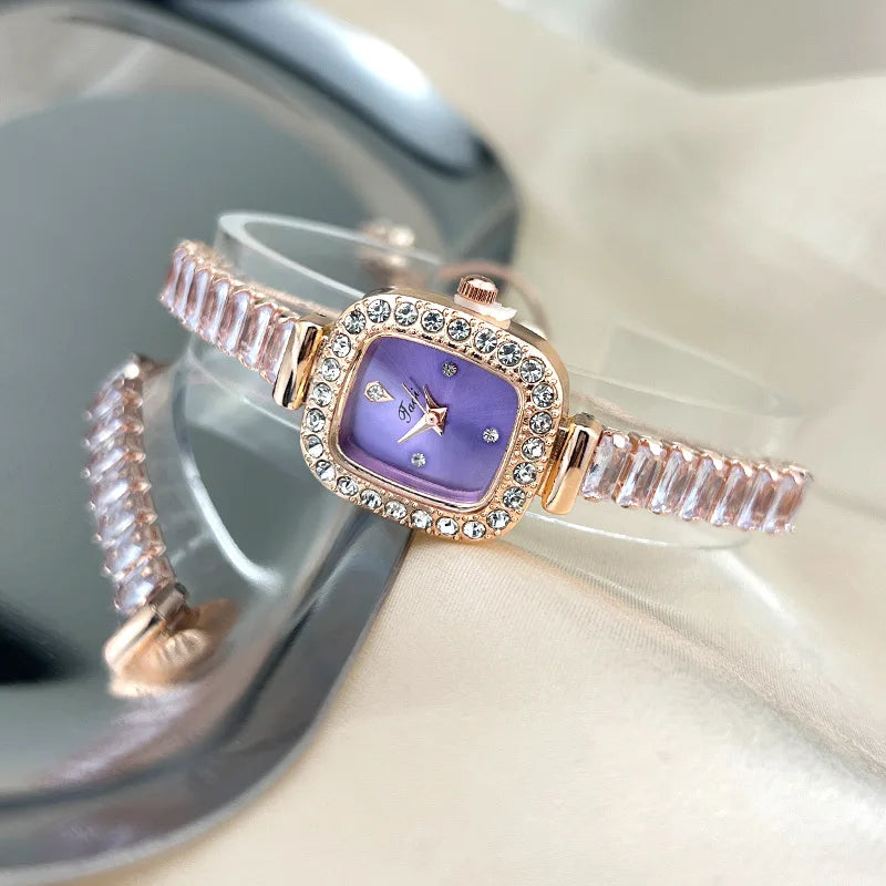 Luxury Women Watches Fashion Diamond Crystal Watches Elegant Quartz Wristwatches for Bracelet Female Wrist Watch Reloj Mujer.