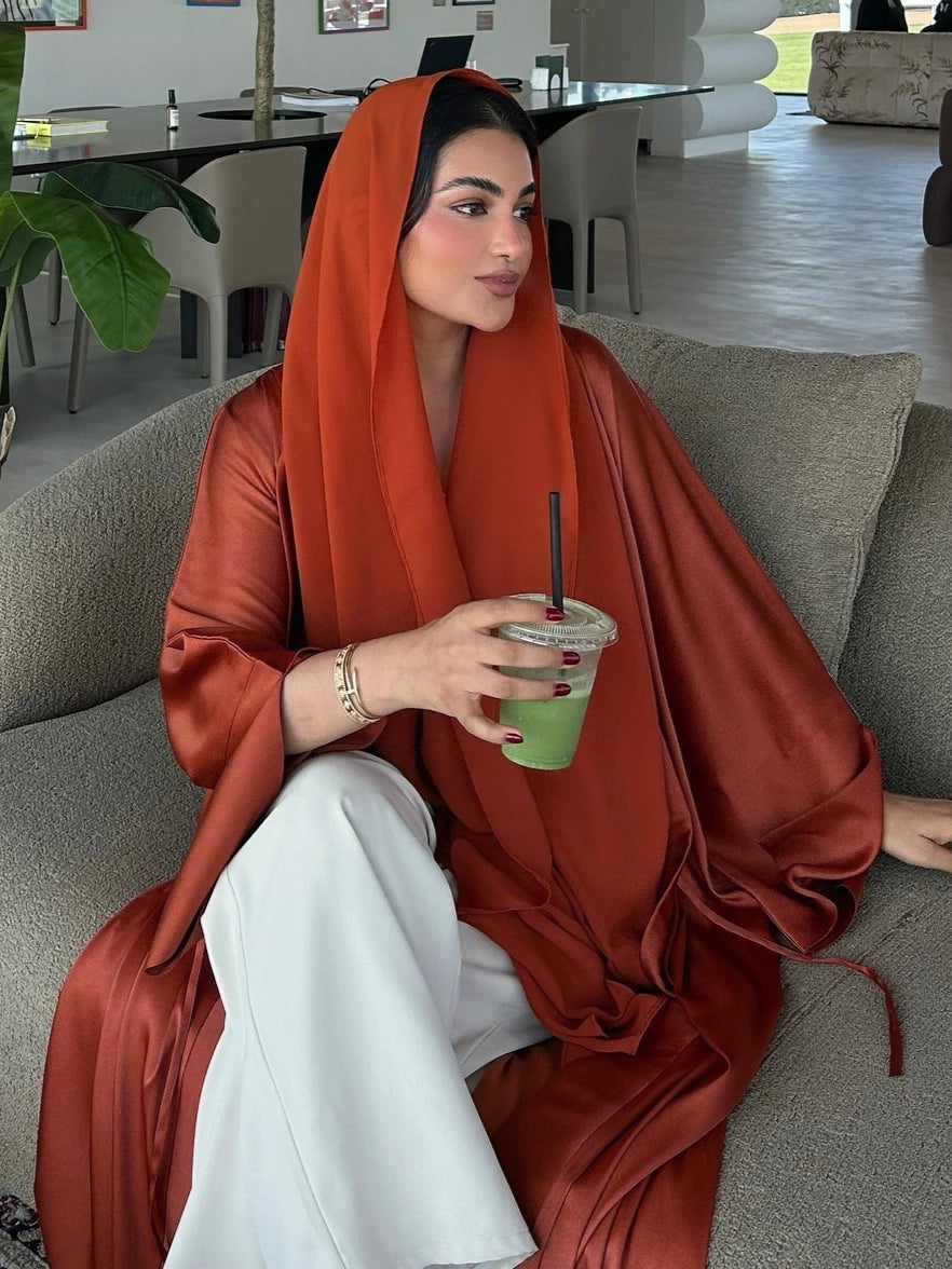 Muslim Open Abaya Women Modest Dresses Arab Cardigan Long Robe Morocco Dubai Abayas Kaftan Islam Eid Ramadan Jalabiya Vestidos.