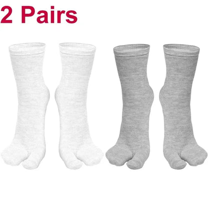 Fashion Japanese Style Tabi Toe Socks for Men Women Summer Fiber Two Finger Socks Kimono Flip Flop Sandal Split Tabi Toe Sock.