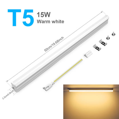 Hospital Garage Lighting Super Bright LED light tube T5 (85-265V /T8 (Only 220V) -1 Lamp Bulb with Screws Ceiling Mounted.