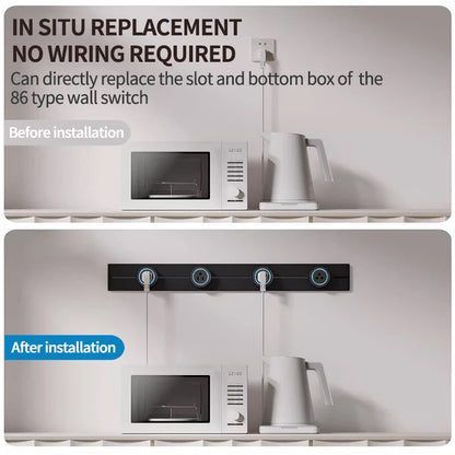 Steckdose Power Rail Steckdose verdeckte verdeckte Wand Küchen steckdose mit EU, UK und koreanischen Universal stecker Adapter.