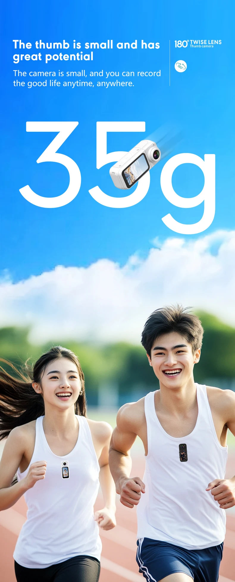 Small Action Camera Sports Cam Bodycam Rotating Lens Go WiFi Digital Pro Video Runcam Instant for Hero 10 11 12 13 Photography.