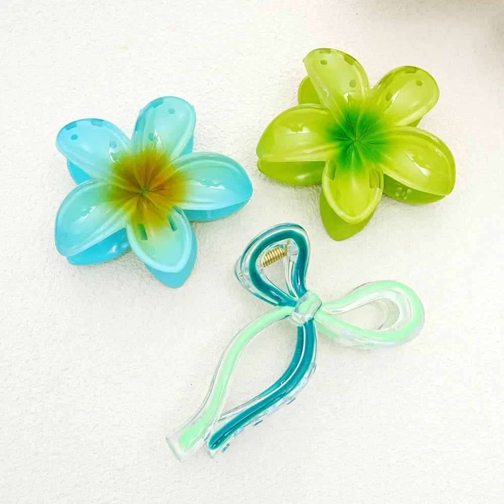 High Elasticity Durable Hair Accessories Butterfly Knot Egg Flower Combination Hair Clip Set for Women Girls Children Babies.