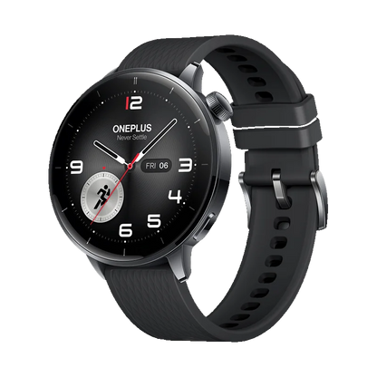 OnePlus Watch 3 43mm Smartwatch 1.32 inches AMOLED  Display Snapdragon W5 Gen 1,7 days Battery Bluetooth 5.2 NFC Google Wallet,SpO2,Sleep Blood Oxygen,Heart rate tracking,100+ original watch faces and Google play